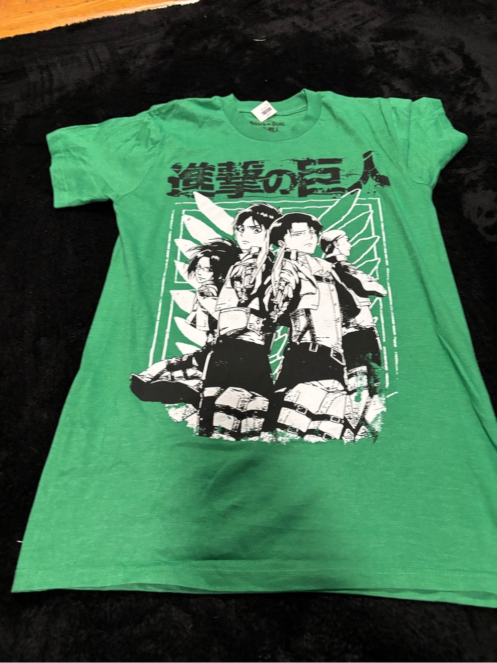 Ripple Junction Green Anime Character Graphic Tee